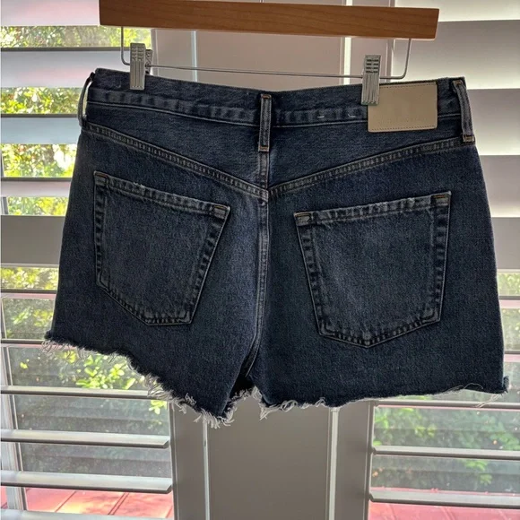 Marlow Distressed Blue Denim Shorts - Picture 4 of 6